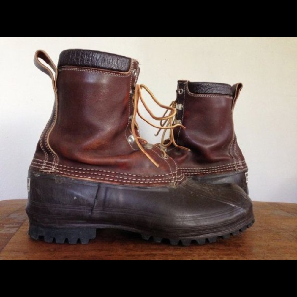 L.L Bean Maine Rubber And Leather Hunting Boots